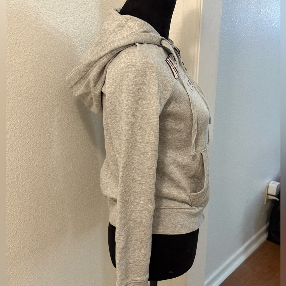 Aeropostale “New York 1987” Grey Zip-up Fleece Hoodie - Picture 2 of 6